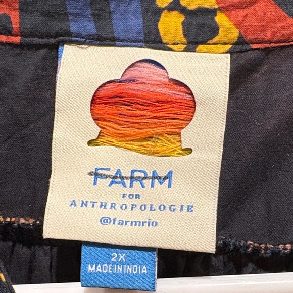 FARM Rio Vibrant Bohemian Floral Maxi Dress size 2X - Picture 4 of 5